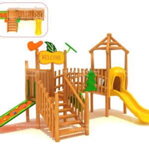 Nhà gỗ ngoài trời liên hoàn A03