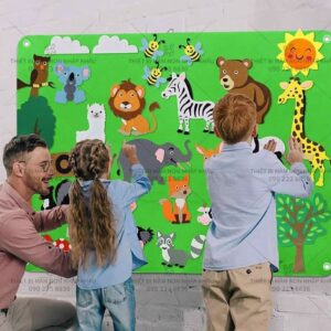 Bảng tranh dính tự làm cho bé