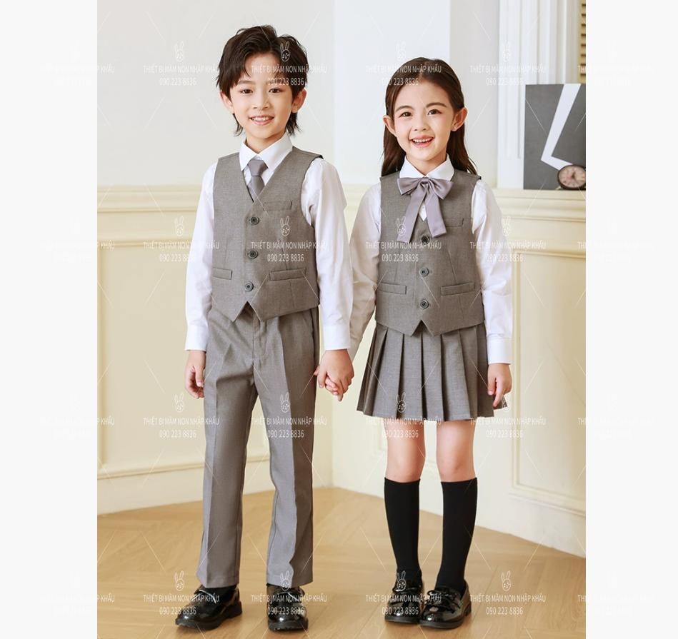 Đồng phục xuân thu trường mầm non