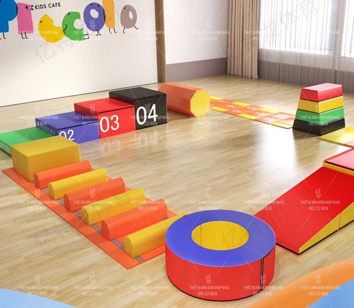 Bộ trò chơi leo trèo & trượt mềm