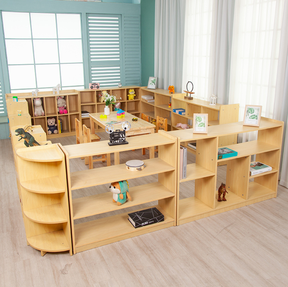 Đồ nội thất mẫu giáo gỗ nguyên khối